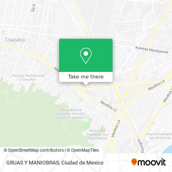 GRUAS Y MANIOBRAS map