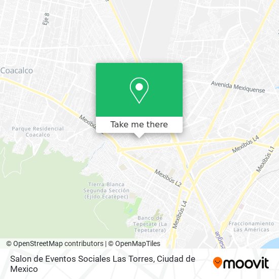 Salon de Eventos Sociales Las Torres map