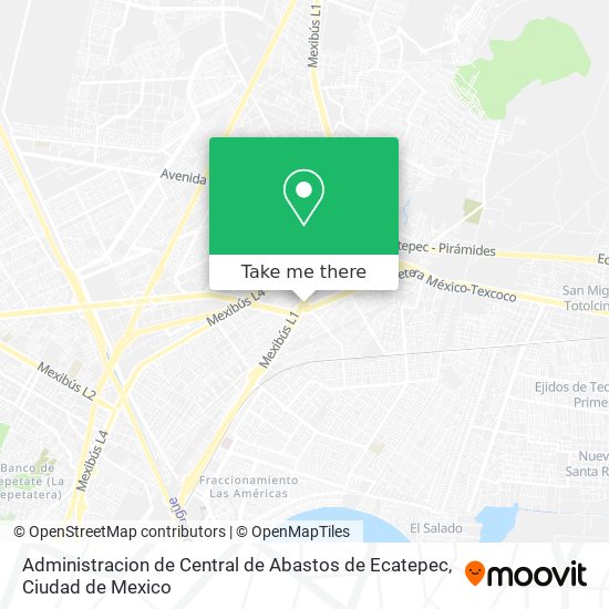 Administracion de Central de Abastos de Ecatepec map