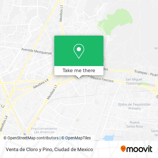 Mapa de Venta de Cloro y Pino