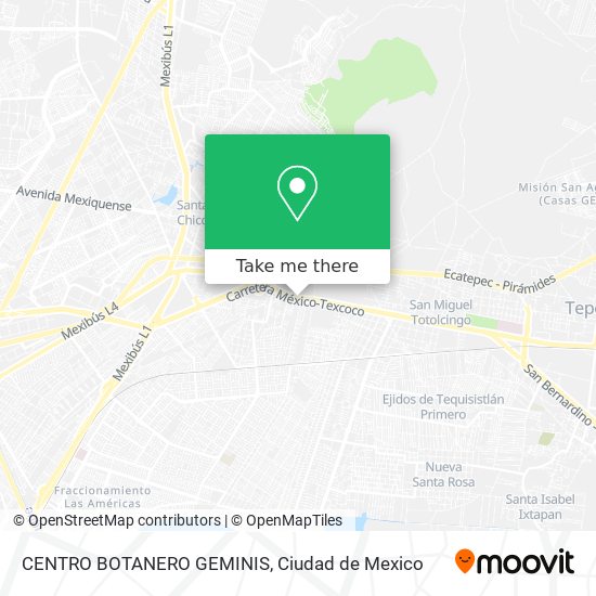 CENTRO BOTANERO GEMINIS map