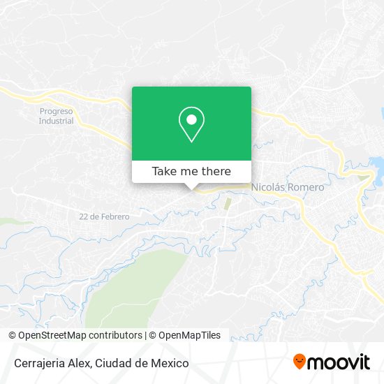 Cerrajeria Alex map