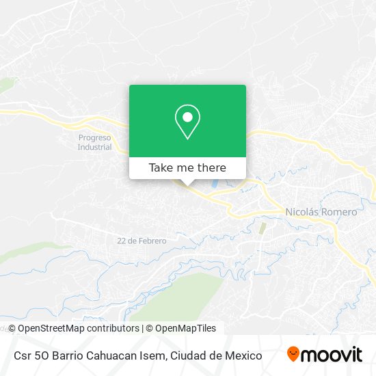 Csr 5O Barrio Cahuacan Isem map