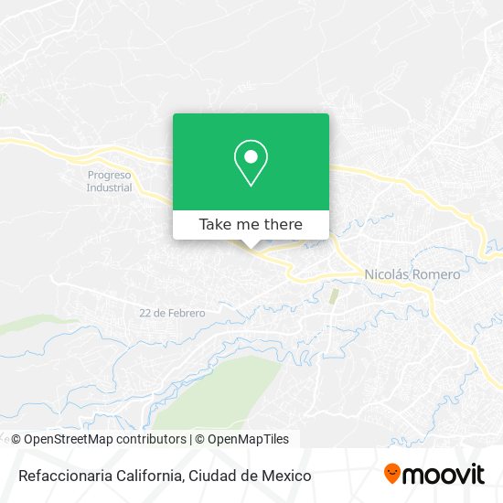 Refaccionaria California map