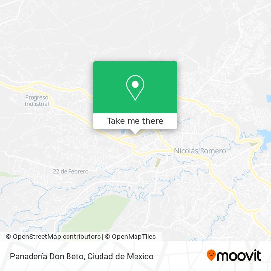 Mapa de Panadería Don Beto