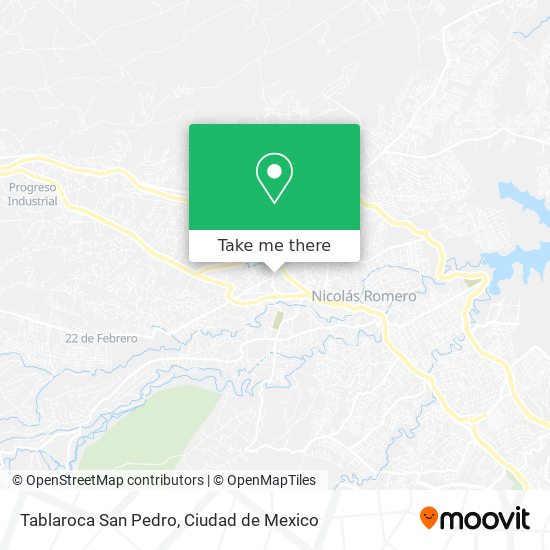 Mapa de Tablaroca San Pedro