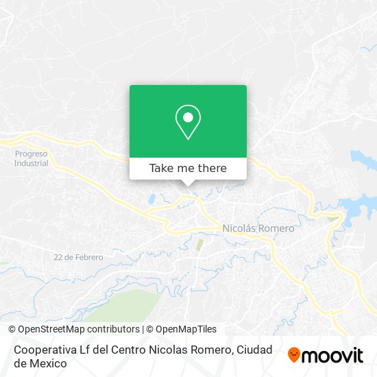 Cooperativa Lf del Centro Nicolas Romero map