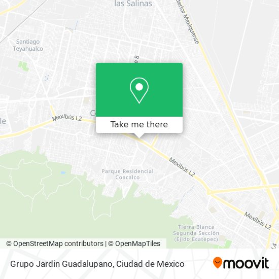 Grupo Jardin Guadalupano map