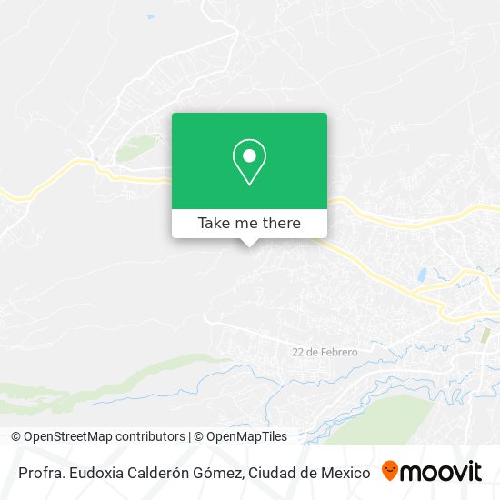 Mapa de Profra. Eudoxia Calderón Gómez
