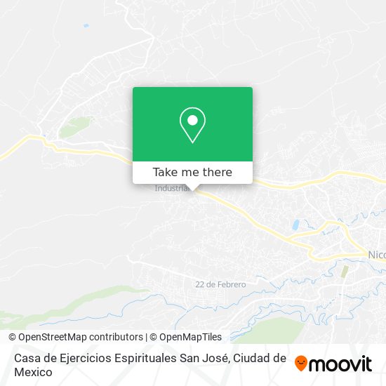 Mapa de Casa de Ejercicios Espirituales San José