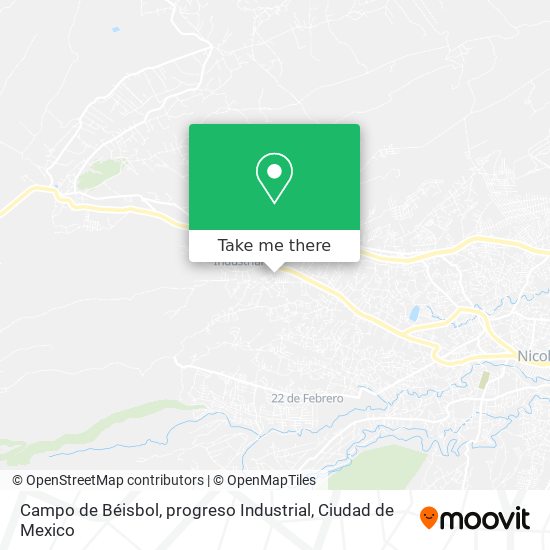 Mapa de Campo de Béisbol, progreso Industrial