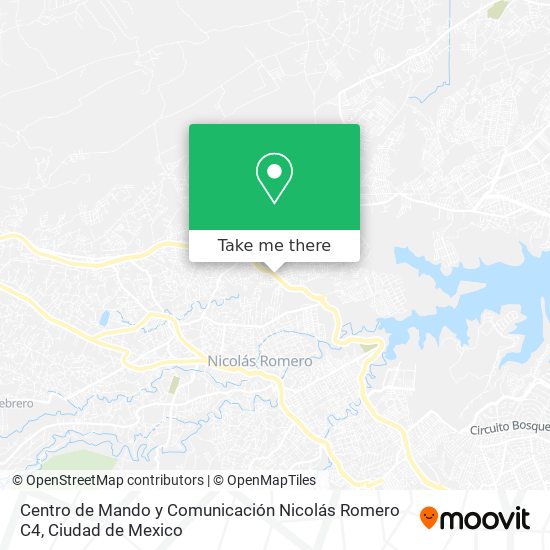 Centro de Mando y Comunicación Nicolás Romero C4 map