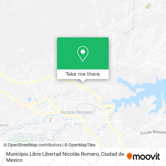 Mapa de Municipio Libre Libertad Nicolás Romero