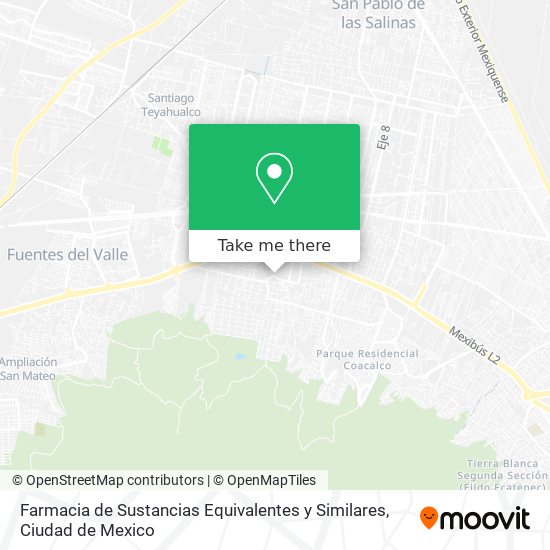 Farmacia de Sustancias Equivalentes y Similares map