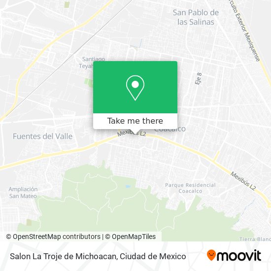 Salon La Troje de Michoacan map