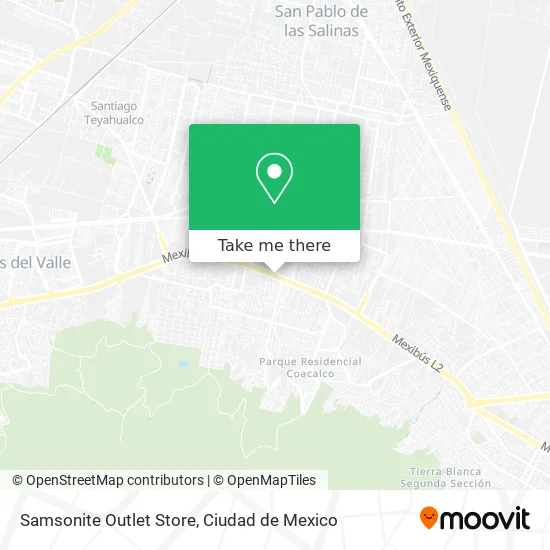 Samsonite Outlet Store map
