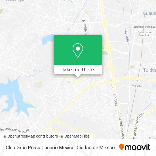 Club Gran Presa Canario México map