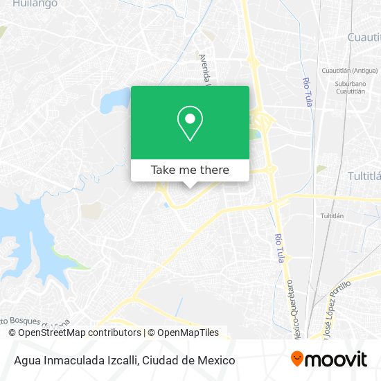 Agua Inmaculada Izcalli map