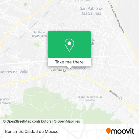 Banamex map