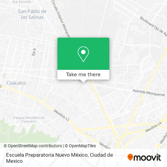 Escuela Preparatoria Nuevo México map