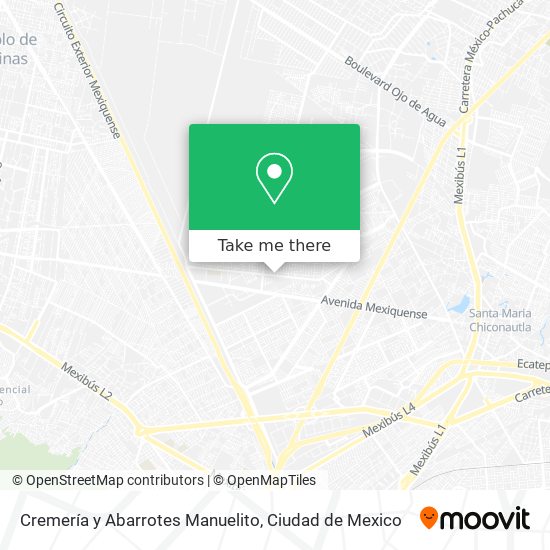 Cremería y Abarrotes Manuelito map