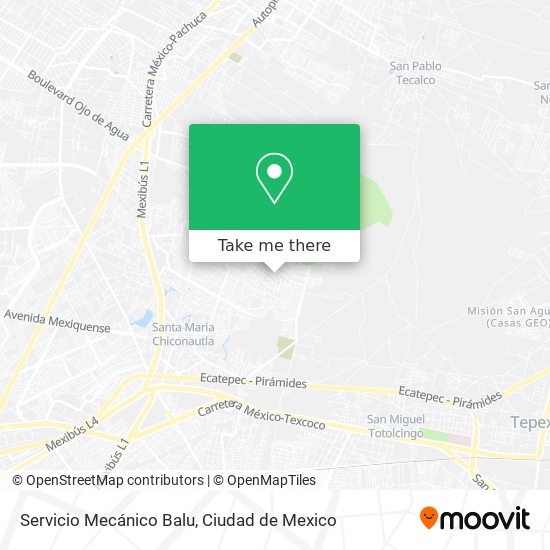 Mapa de Servicio Mecánico Balu