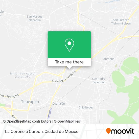 La Coronela Carbón map