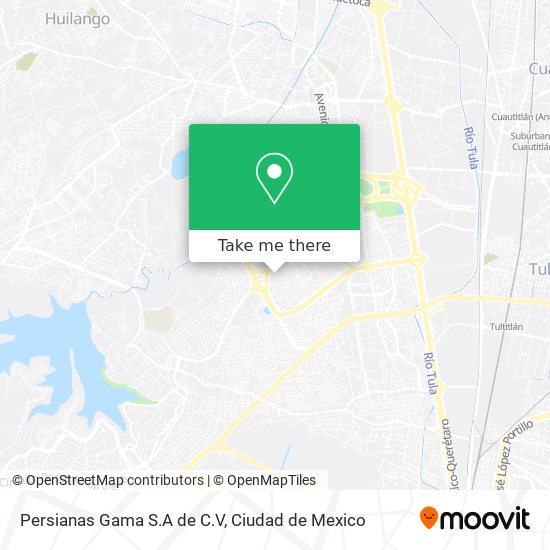 Mapa de Persianas Gama S.A de C.V