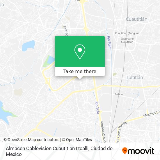 Mapa de Almacen Cablevision Cuautitlan Izcalli