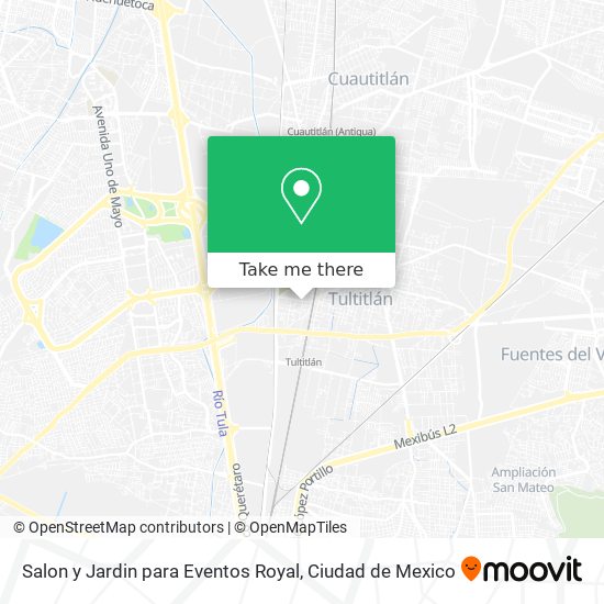Mapa de Salon y Jardin para Eventos Royal