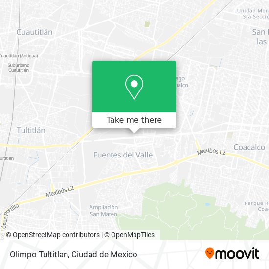 Mapa de Olimpo Tultitlan