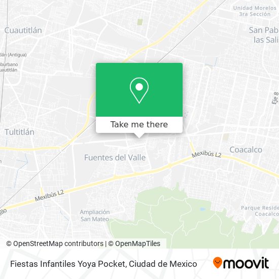 Mapa de Fiestas Infantiles Yoya Pocket