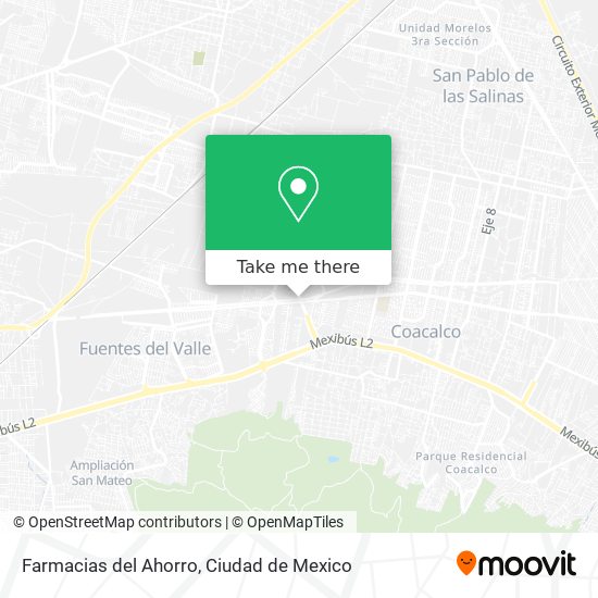 Farmacias del Ahorro map