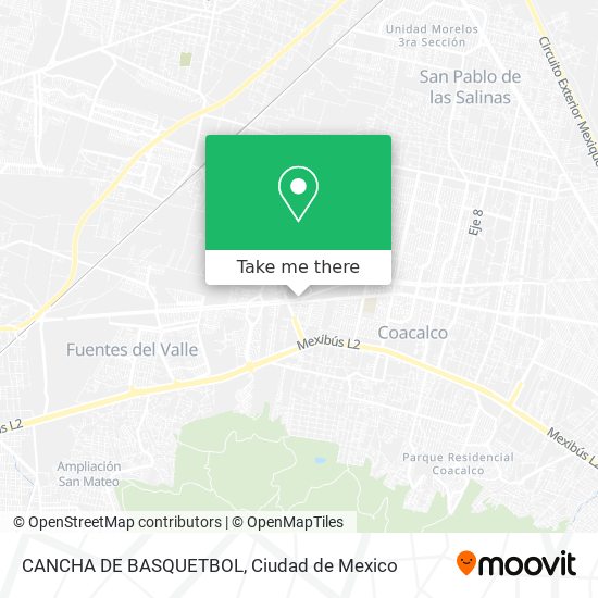 Mapa de CANCHA DE BASQUETBOL