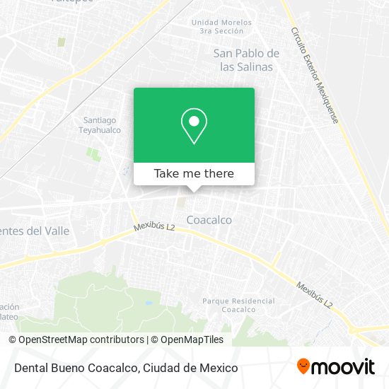 Mapa de Dental Bueno Coacalco