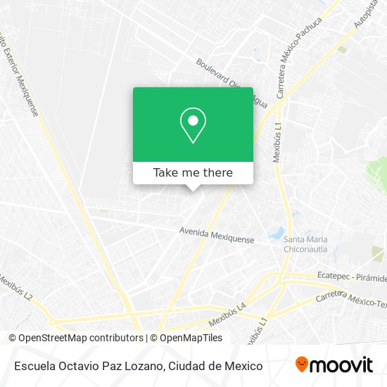 Escuela Octavio Paz Lozano map