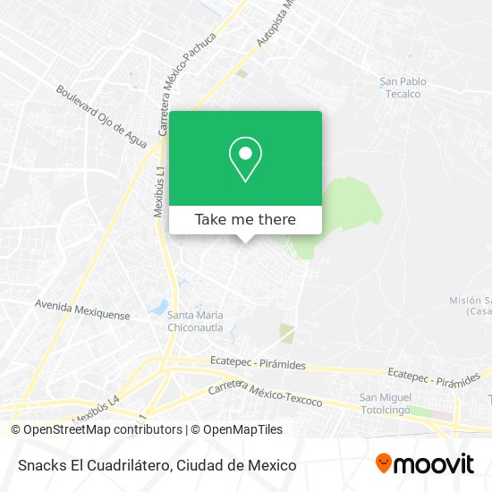 Snacks El Cuadrilátero map