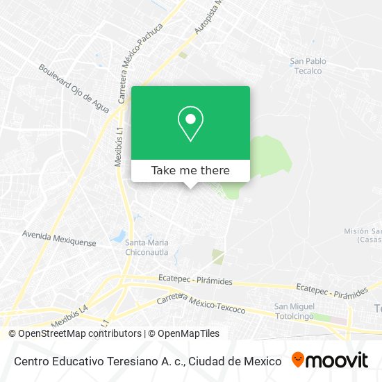 Mapa de Centro Educativo Teresiano A. c.
