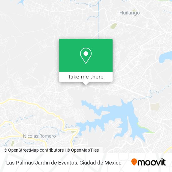 Mapa de Las Palmas Jardín de Eventos
