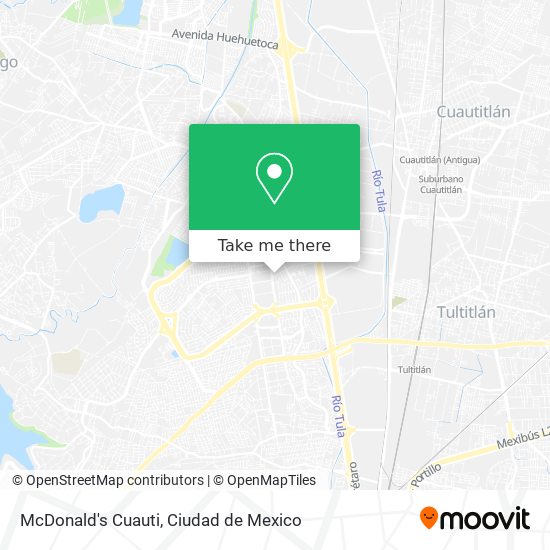 McDonald's Cuauti map