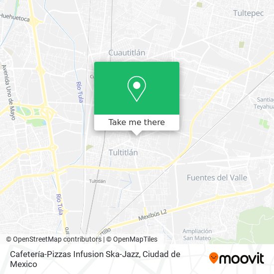 Cafetería-Pizzas Infusion Ska-Jazz map