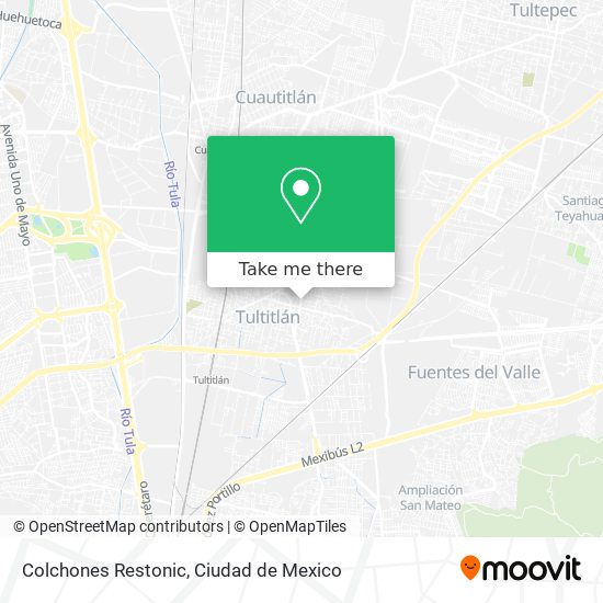 Colchones Restonic map