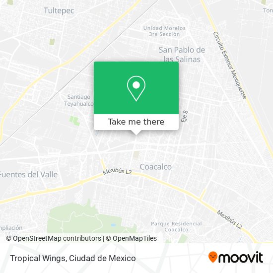 Mapa de Tropical Wings