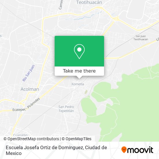 Mapa de Escuela Josefa Ortiz de Domínguez