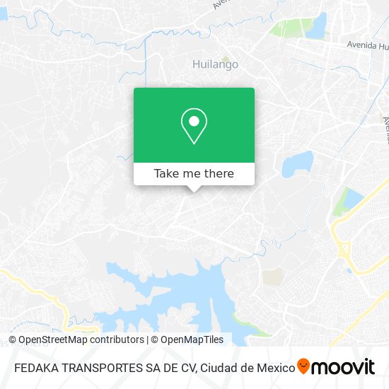 Mapa de FEDAKA TRANSPORTES SA DE CV