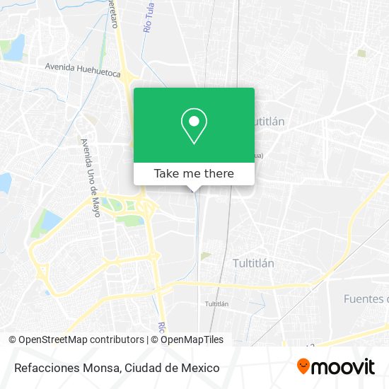 Refacciones Monsa map