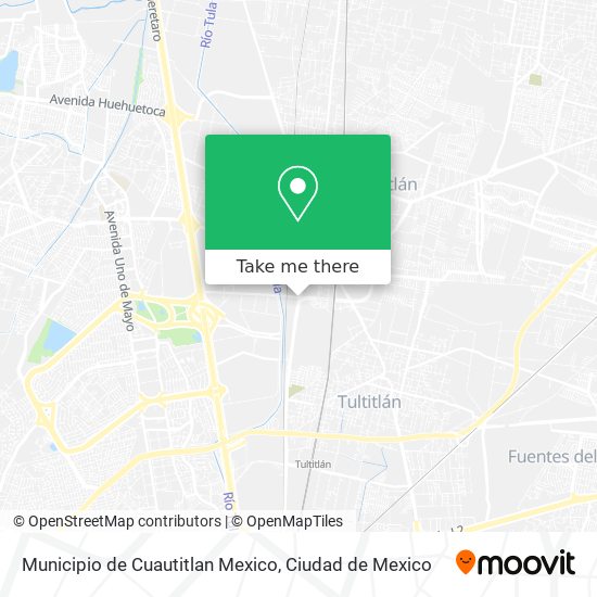 Mapa de Municipio de Cuautitlan Mexico