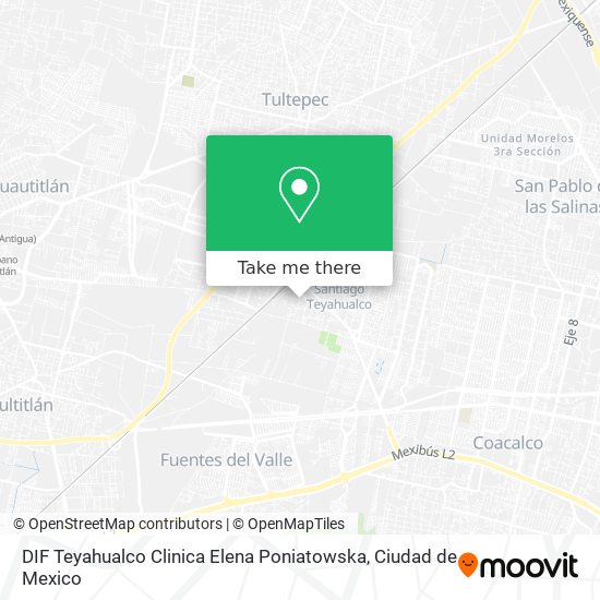 DIF Teyahualco Clinica Elena Poniatowska map
