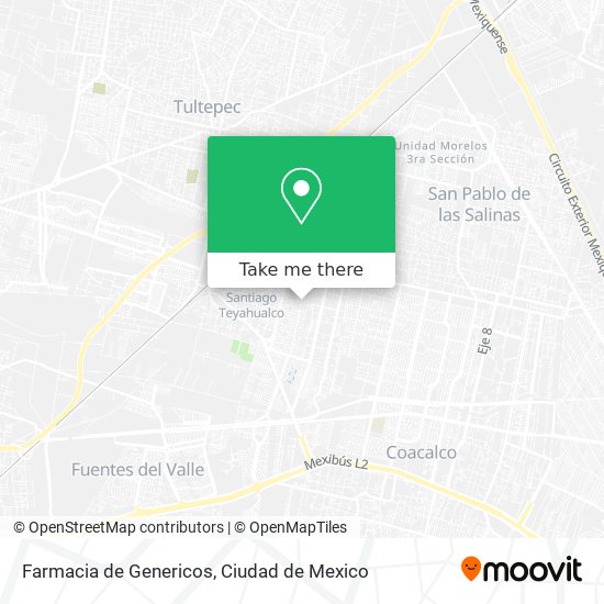 Mapa de Farmacia de Genericos