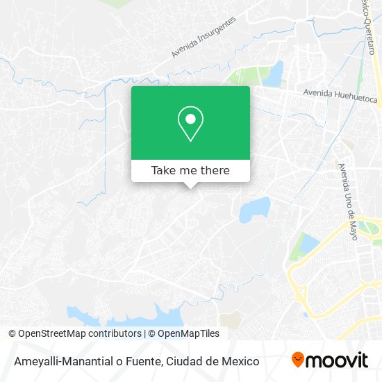 Mapa de Ameyalli-Manantial o Fuente